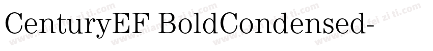 CenturyEF BoldCondensed字体转换